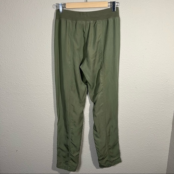 Soft Surroundings Twill Pants with Ankle Snaps Light Olive Green Sz XS - Picture 3 of 7